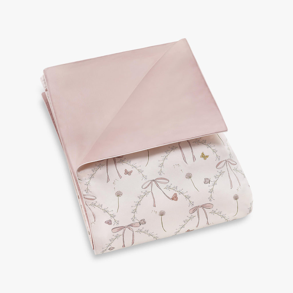 Bows & Butterfly Kisses Baby Duvet in Pink