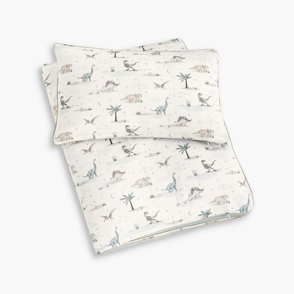 Personalize Me: Dino Dreams Toddler Duvet in Sage