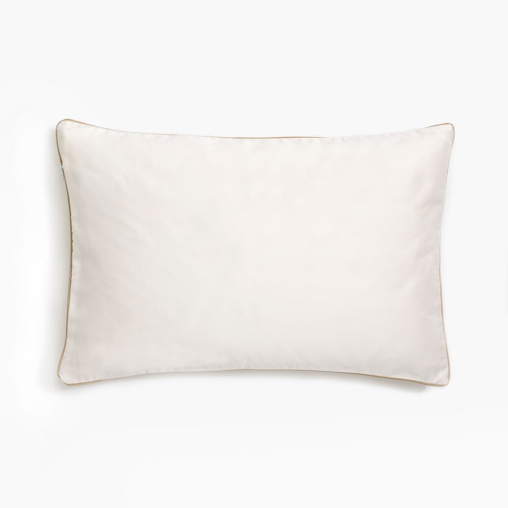 Personalize Me: Into The Woodlands Toddler Pillow backside in solid Ivory.