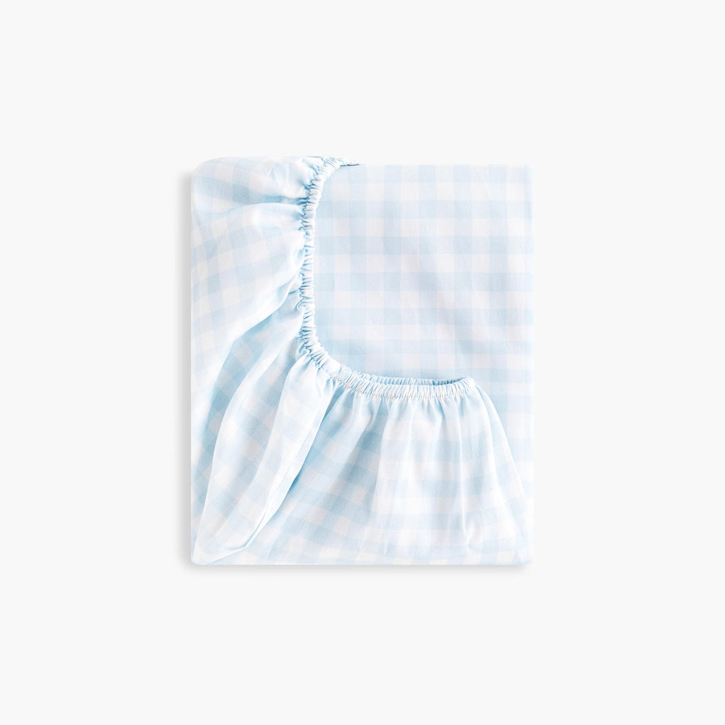 Blue Gingham Changing Mat