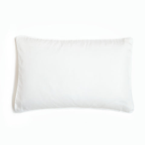 back side of white pillow