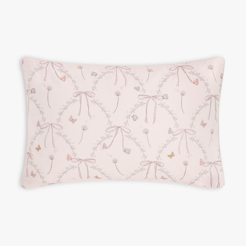 Bows & Butterfly Kisses Toddler Pillow in Pink